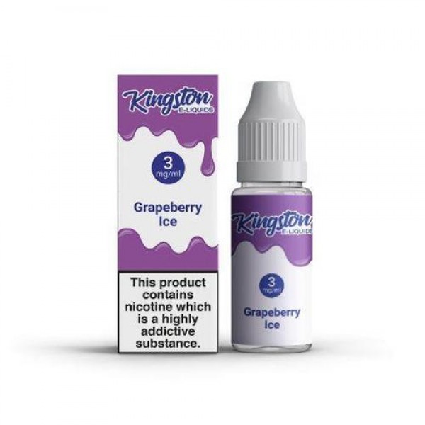 Box of 10 Grapeberry Ice 10ml E-Liquid By Kingston