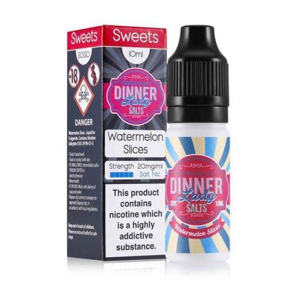 Watermelon Slices 10ml Nicsalt Eliquid by Dinner Lady