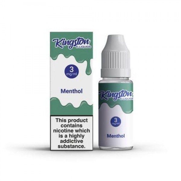 Box of 10 Menthol 10ml E-Liquid By Kingston