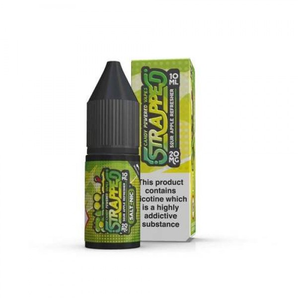 Sour Apple Refresher 10ml Nicsalt Eliquid by Strapped Salts