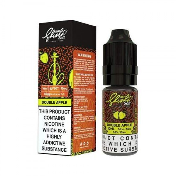 Double Apple 10ml Nicsalt Eliquid by Nasty Shisha Salts