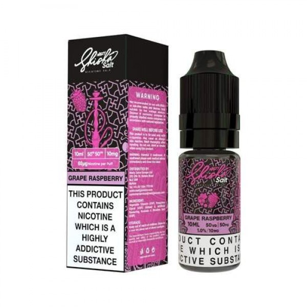 Grape Raspberry 10ml Nicsalt Eliquid by Nasty Shisha Salts