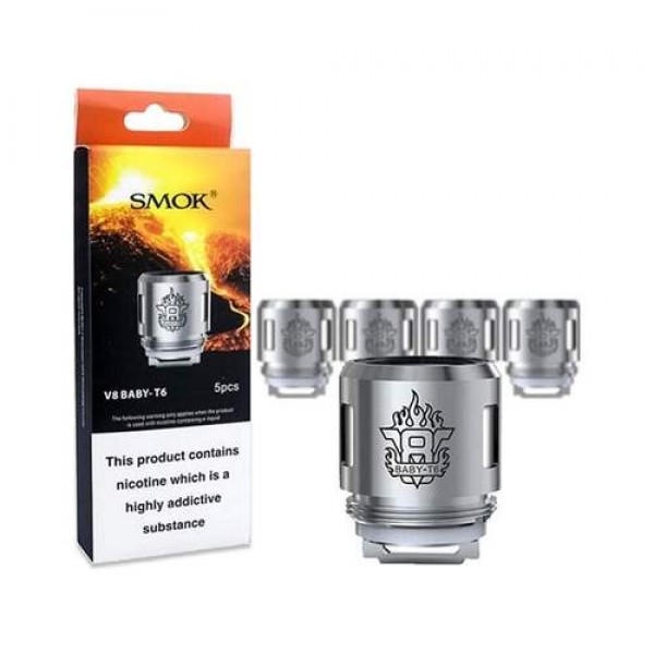 Smok V8 Baby T6 Coils Pack of 5 0.2ohm