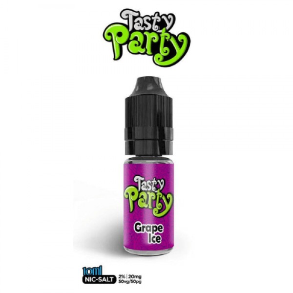 Grape Ice Nic Salt E Liquid by Tasty Party 10ml